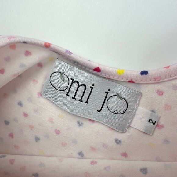 Omi Jo Well Dressed Wolf Pink Hearts Leo & Skirt Set - Picture 6 of 12